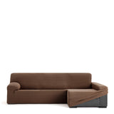 Right long arm chaise longue cover Eysa JAZ Brown 180 x 120 x 360 cm-1