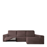 Right long arm chaise longue cover Eysa ROC Brown 180 x 120 x 360 cm-1