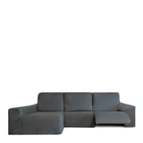 Left long arm chaise longue cover Eysa ROC Dark grey 180 x 120 x 360 cm-6