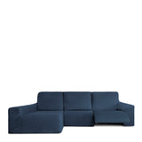 Left long arm chaise longue cover Eysa ROC Blue 180 x 120 x 360 cm-6