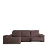 Left long arm chaise longue cover Eysa ROC Brown 180 x 120 x 360 cm-6