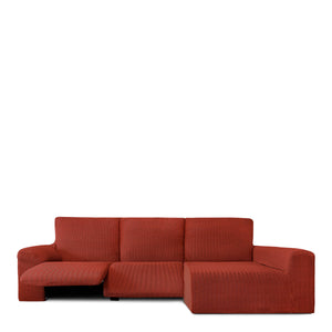 Right long arm chaise longue cover Eysa JAZ Dark Red 180 x 120 x 360 cm-0