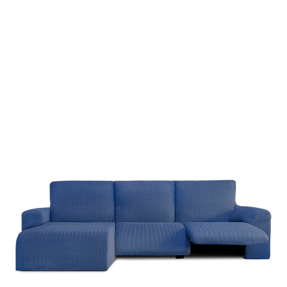 Right short arm chaise longue cover Eysa JAZ Blue 120 x 120 x 360 cm-0