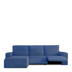 Right short arm chaise longue cover Eysa JAZ Blue 120 x 120 x 360 cm-0