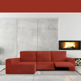 Left long arm chaise longue cover Eysa JAZ Dark Red 180 x 120 x 360 cm-4
