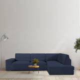 Right long arm chaise longue cover Eysa ROC Blue 110 x 120 x 500 cm-4