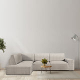 Left long arm chaise longue cover Eysa ROC White 110 x 120 x 500 cm-4