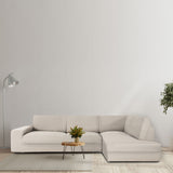 Sofa Cover Eysa JAZ Beige Linen 110 x 120 x 500 cm-4