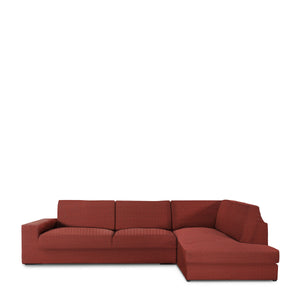 Sofa Cover Eysa JAZ Brown 110 x 120 x 500 cm-0