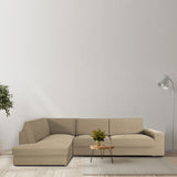 Sofa Cover Eysa JAZ Beige 110 x 120 x 500 cm-4