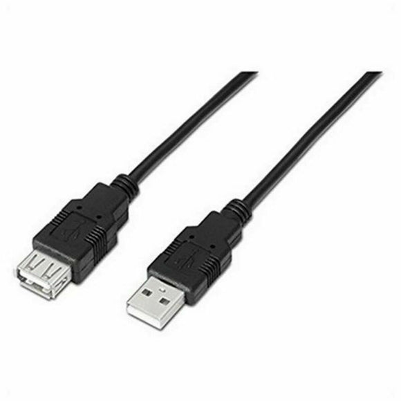 Extension Lead TooQ FS20200M-B 1,8 m USB Black 1,8 m-0