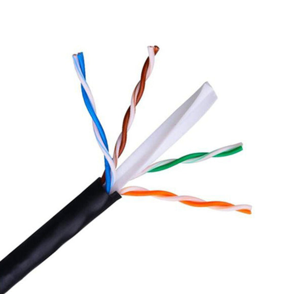 UTP Category 6 Rigid Network Cable NANOCABLE 10.20.0504-EXT-BK Black 305 m-0