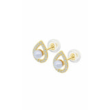 Ladies' Earrings Lotus HIN00095 Golden-0