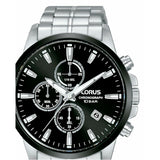 Men's Watch Lorus RM385HX9 Black Silver-2