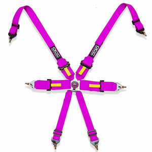 Harness with 6 fastening points OCC Motorsport Pink-0