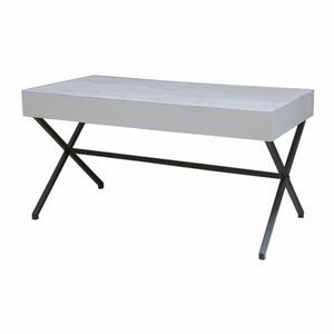 Table Alexandra House Living White 80 x 80 x 160 cm-0