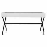 Table Alexandra House Living White 80 x 80 x 160 cm-4