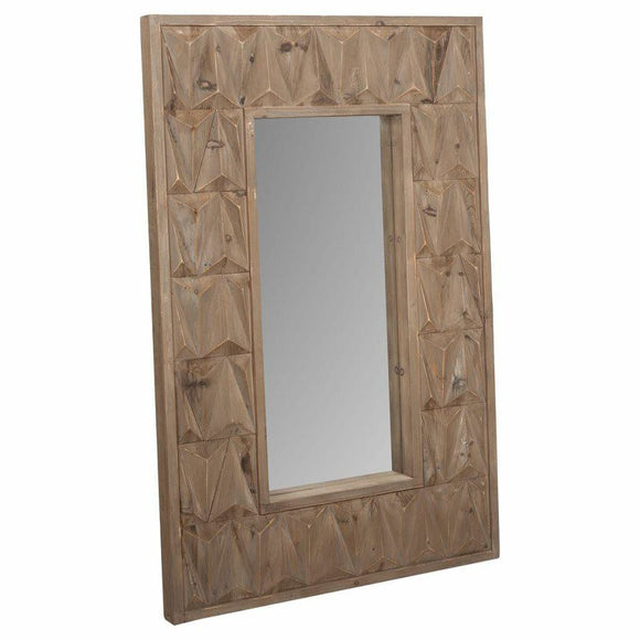 Wall mirror Alexandra House Living White Fir wood 10 x 114 x 73 cm-0