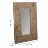 Wall mirror Alexandra House Living White Fir wood 10 x 114 x 73 cm-2