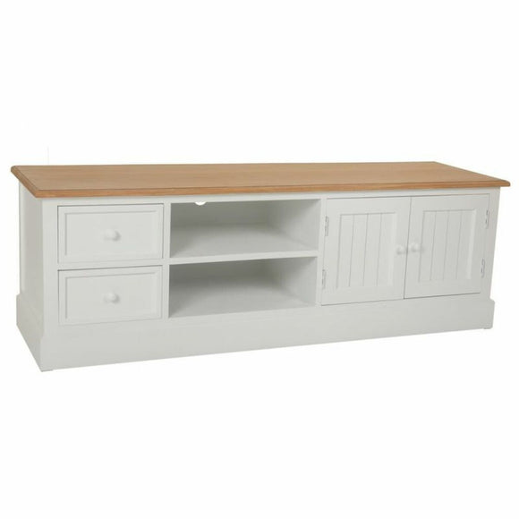 Multipurpose Chest of Drawers Alexandra House Living White Natural Paolownia wood MDF Wood 45 x 50 x 150 cm-0