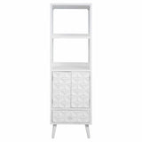 Shelves Alexandra House Living White Fir wood MDF Wood 42 x 168 x 50 cm-5