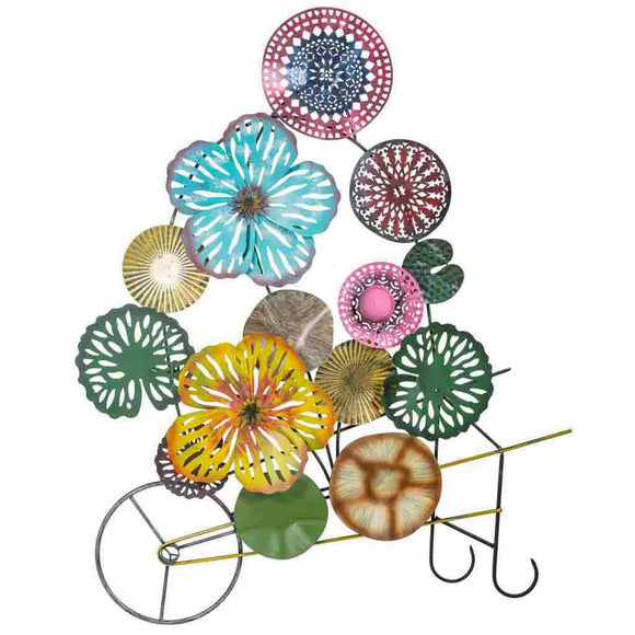 Wall Decoration Alexandra House Living Multicolour Metal Flowers 8 x 132 x 112 cm-0