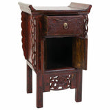 Console Alexandra House Living Red Elm wood 40 x 85 x 52 cm-4