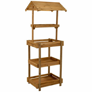 Counter Display Alexandra House Living Fir wood 50 x 165 x 62 cm Shelves 4 Shelves-0