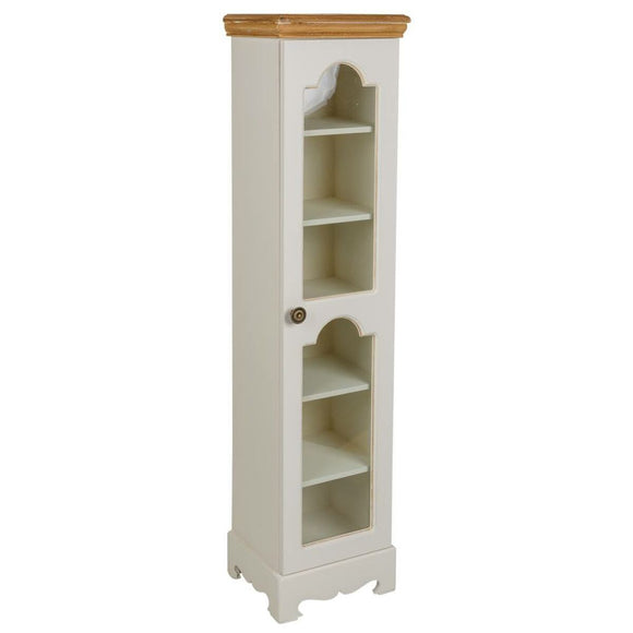 Cupboard Alexandra House Living White Natural Pine MDF Wood 20 x 98 x 24 cm-0