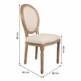 Dining Chair Alexandra House Living Beige 46 x 96 x 48 cm-1