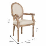 Dining Chair Alexandra House Living Beige 46 x 96 x 55 cm-1