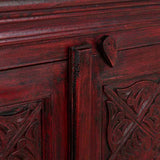 Console Alexandra House Living Red Mango wood 40 x 90 x 90 cm-3