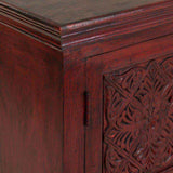 Console Alexandra House Living Red Mango wood 40 x 90 x 90 cm-1