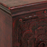 Nightstand Alexandra House Living Red 40 x 59 x 50 cm-1