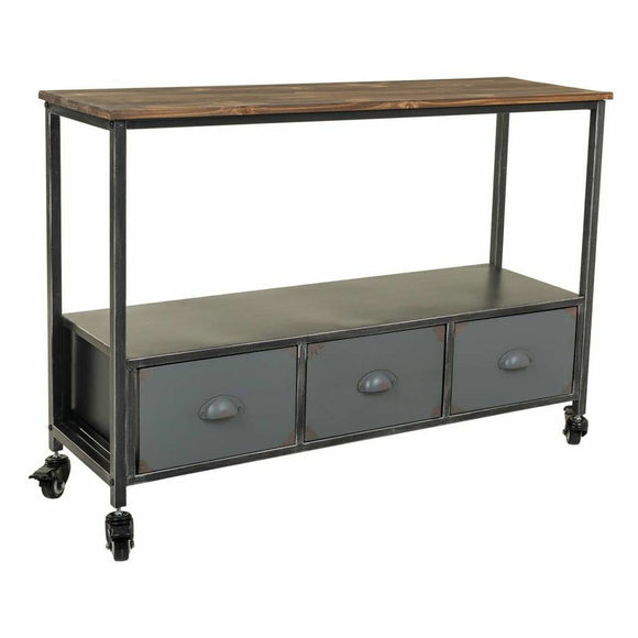 Hall Alexandra House Living Brown Grey Wood Metal 32 x 72 x 100 cm-0