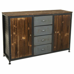 Sideboard Alexandra House Living Brown Grey Wood Metal 36 x 79 x 120 cm-0