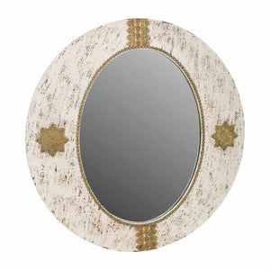 Wall mirror Alexandra House Living Golden 1 x 80 x 80 cm Circle-0