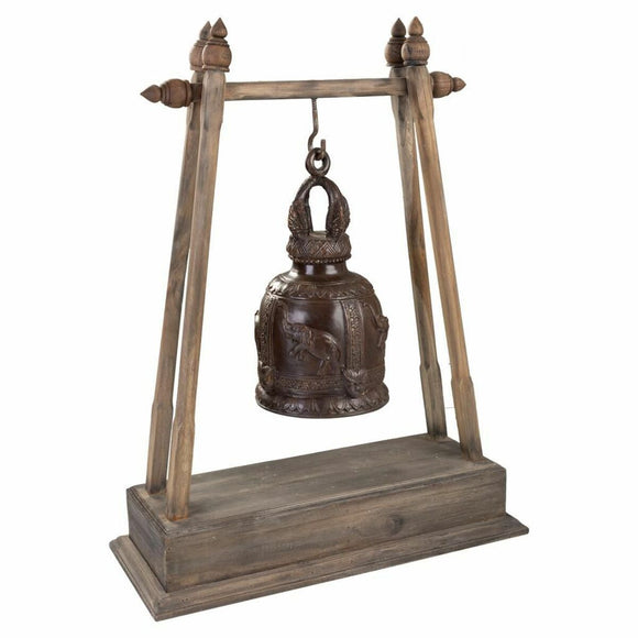 Bell Alexandra House Living Brown Copper Wood Rope Iron 16 x 72 x 48 cm-0