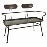 Bench Alexandra House Living Brown Metal 53 x 88 x 122 cm-0