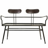 Bench Alexandra House Living Brown Metal 53 x 88 x 122 cm-6