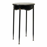 Set of 2 tables Alexandra House Living Black Metal 75 x 75 x 50 cm-2