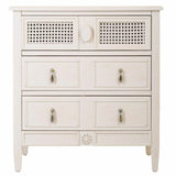 Chest of drawers Alexandra House Living Grey Pink Rattan Fir wood MDF Wood 36 x 70 x 65 cm-6