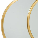 Wall mirror Alexandra House Living Gold Metal Glass MDF Wood 60 x 3 x 90 cm-2