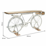 Hall Alexandra House Living Bike White Coffee Iron Mango wood 50 x 90 x 198 cm-1