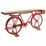 Hall Alexandra House Living Bike Brown Red Iron Mango wood 50 x 90 x 198 cm-5