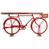 Hall Alexandra House Living Bike Brown Red Iron Mango wood 50 x 90 x 198 cm-4