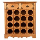 Bottle rack Alexandra House Living PVC Wood Iron 31 x 69 x 63 cm With boxes-6