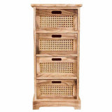 Chest of drawers Alexandra House Living Cane Paolownia wood 29 x 75 x 35 cm-6