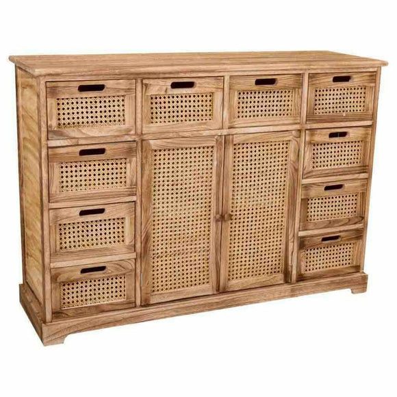 Sideboard Alexandra House Living Paolownia wood 33 x 78 x 113 cm-0