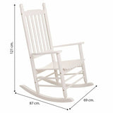 Rocking Chair Alexandra House Living White-1